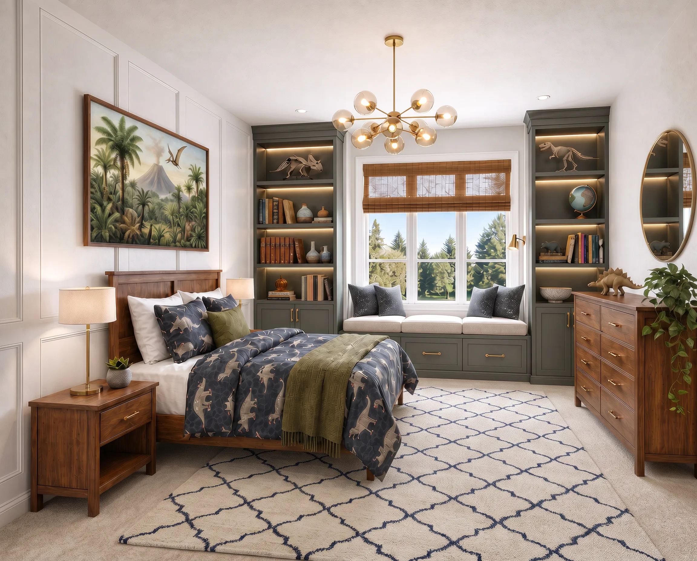 High-end dinosaur room redecoration